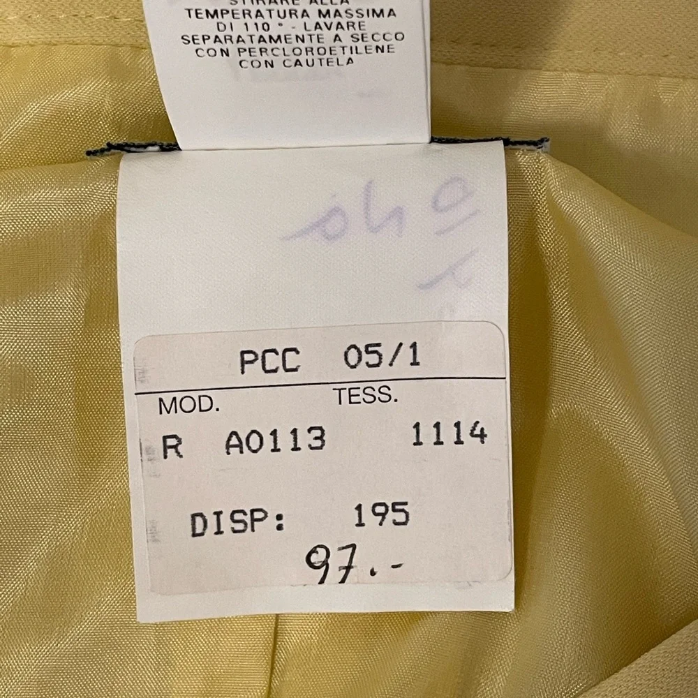 Moschino Cheap and Chic Yellow Skirt Size: 42
